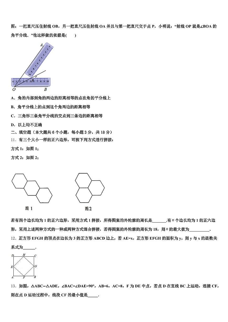廊坊市永清县2024-2025学年中考数学最后冲刺浓缩精华卷含解析第3页