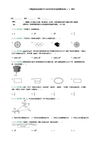 广西壮族自治区南宁市2025年九年级下初中毕业班数学模拟训练（含答案解析）