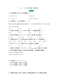 初中数学人教版（2024）九年级上册一元二次方程精练