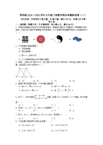 苏科版2024—2025学年七年级下册数学期末考模拟试卷（一）