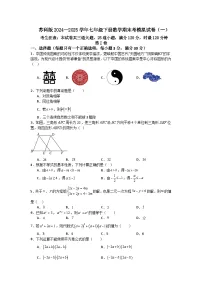 苏科版2024—2025学年七年级下册数学期末考模拟试卷(一)