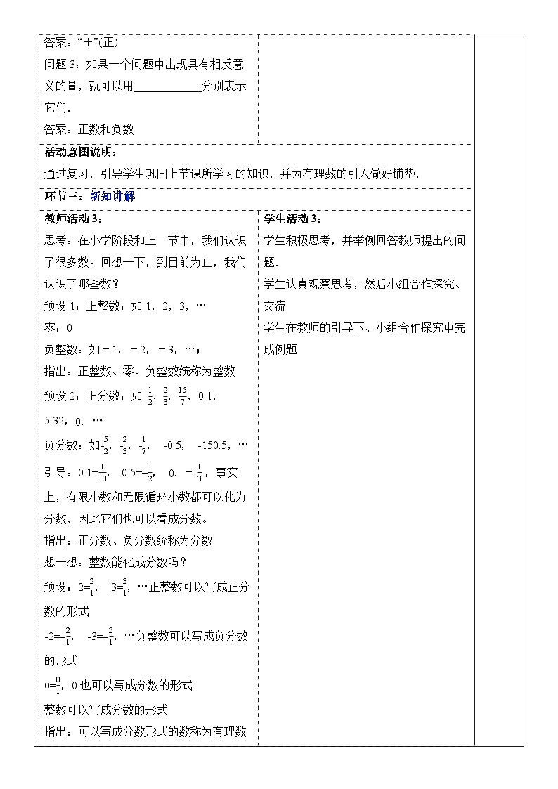 (2025-2026学年)人教版数学七年级上册1.2.1 有理数的概念-教案(练习附答案)第2页