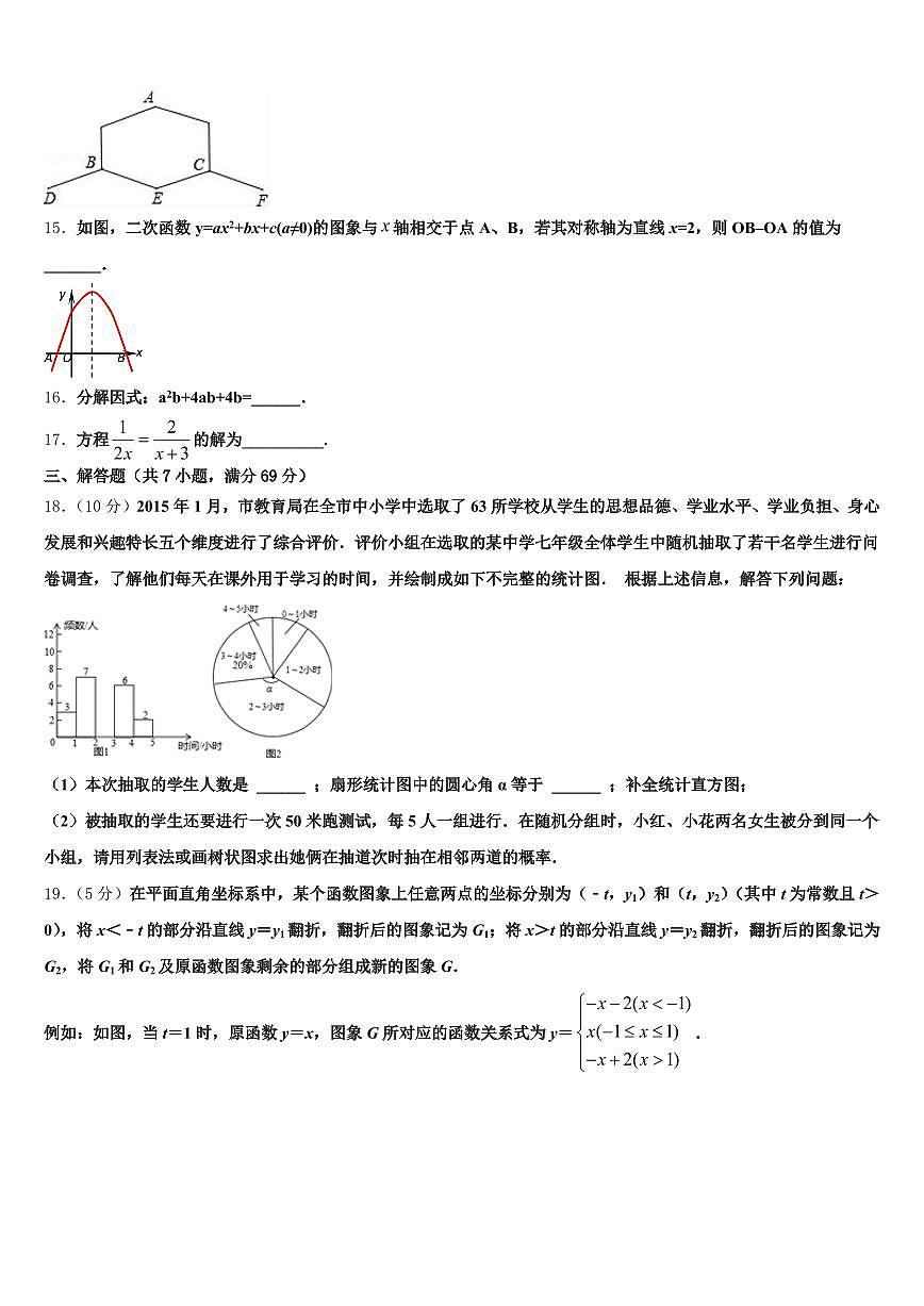 襄城县2024-2025学年中考数学适应性模拟试题含解析第3页