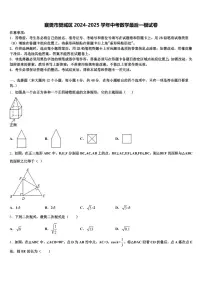 襄樊市樊城区2024-2025学年中考数学最后一模试卷含解析