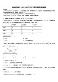 陕西省渭南市2024-2025学年中考数学适应性模拟试题含解析