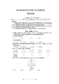 2024~2025学年四川省巴中市南江县实验中学九年级下3月月考数学试卷(无答案)