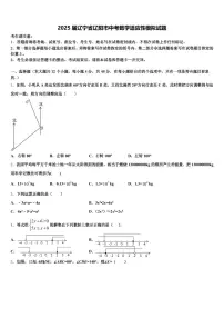 2025届辽宁省辽阳市中考数学适应性模拟试题含解析