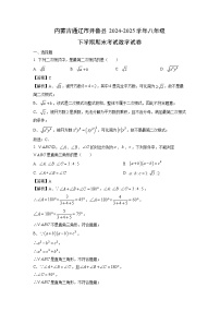 内蒙古通辽市开鲁县2024-2025学年八年级下学期期末考试 数学试题（解析版）