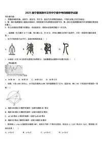 2025届宁夏回族中卫市中宁县中考四模数学试题含解析