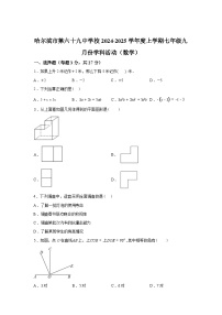 黑龙江省哈尔滨市第六十九中学校2024-2025学年七年级上学期开学测试数学试题