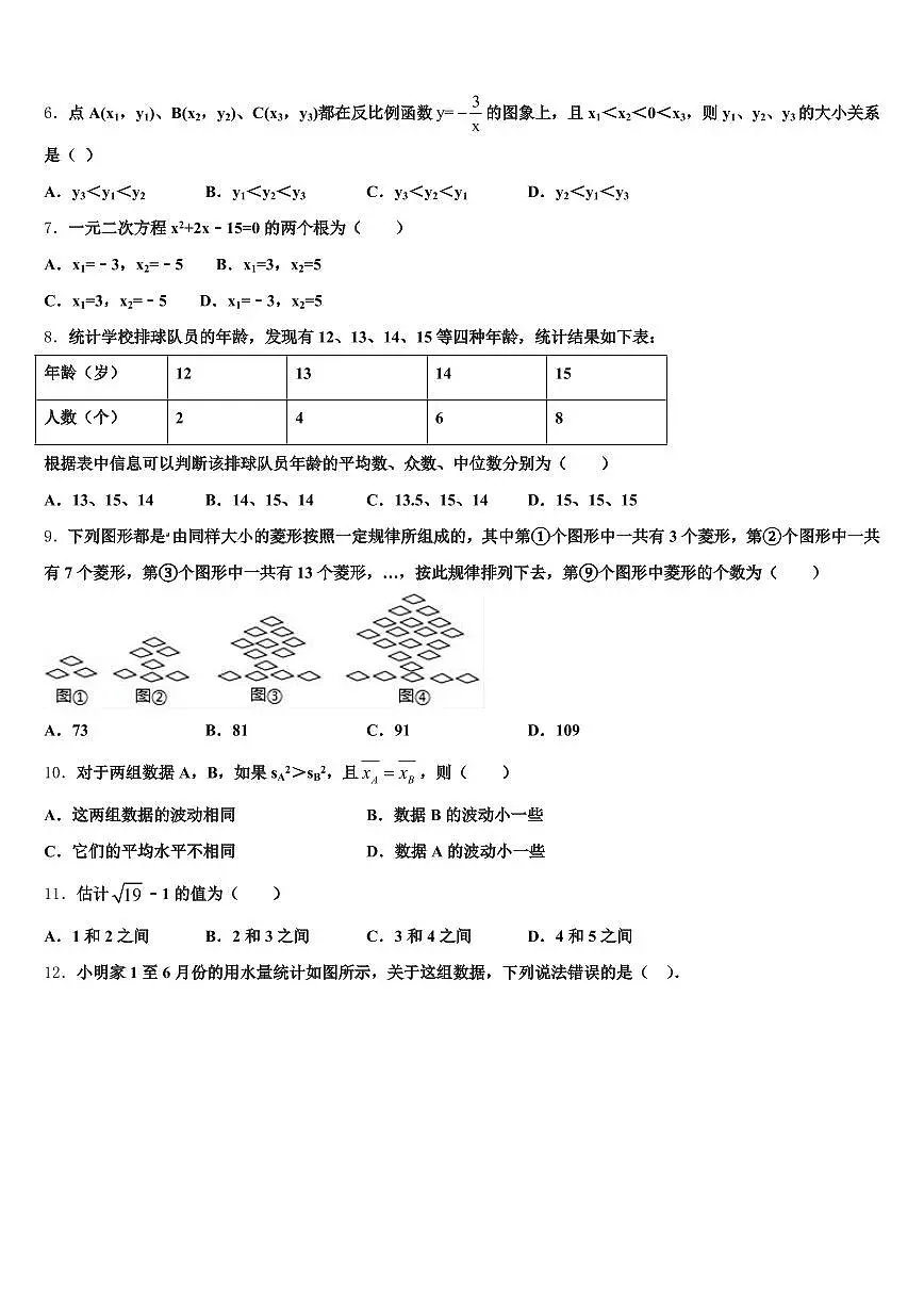 海北藏族自治州2024-2025学年中考押题数学预测卷含解析第2页