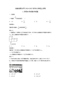 河南省新乡市2024-2025学年七年级上学期1月期末考试数学试题（解析版）