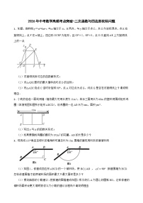 2026年中考数学高频考点突破-二次函数与四边形实际问题训练（学生版+名师详解版）