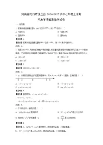 河南省周口市沈丘县2024-2025学年七年级上学期期末学情检测数学试卷(解析版)