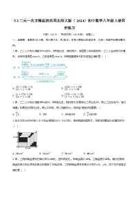 初中数学北师大版（2024）八年级上册（2024）第五章 二元一次方程组3 二元一次方程组的应用精品课后练习题