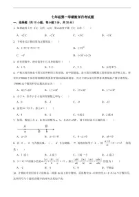 浙江省金华市义乌市2025年七年级第一学期数学月考试题及答案