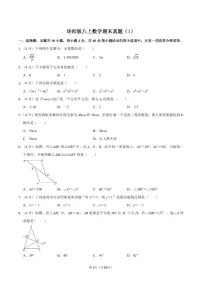 华师版八上数学期末真题(1)