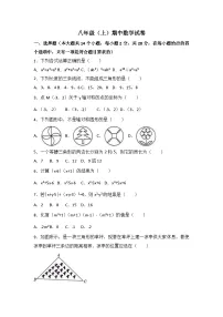2025-2026学年八年级上期中数学试卷08（学生版+名师详解版）