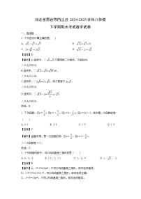 河北省邢台市内丘县2024-2025学年八年级下学期期末考试数学试题（解析版）