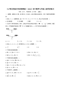 初中数学浙教版（2024）七年级上册（2024）等式的基本性质精品测试题