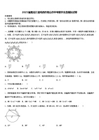 2025届黑龙江省鸡西市密山市中考数学全真模拟试卷含解析