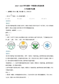 湖北省武汉市硚口区2024-2025学年八年级上学期期末考试数学试卷（解析版）-A4