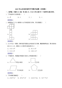 2025年山东省济南市中考数学试卷（含答案）