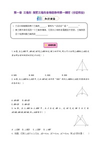 初中数学鲁教版（五四学制）（2024）七年级上册（2024）3 探索三角形全等的条件优秀精练