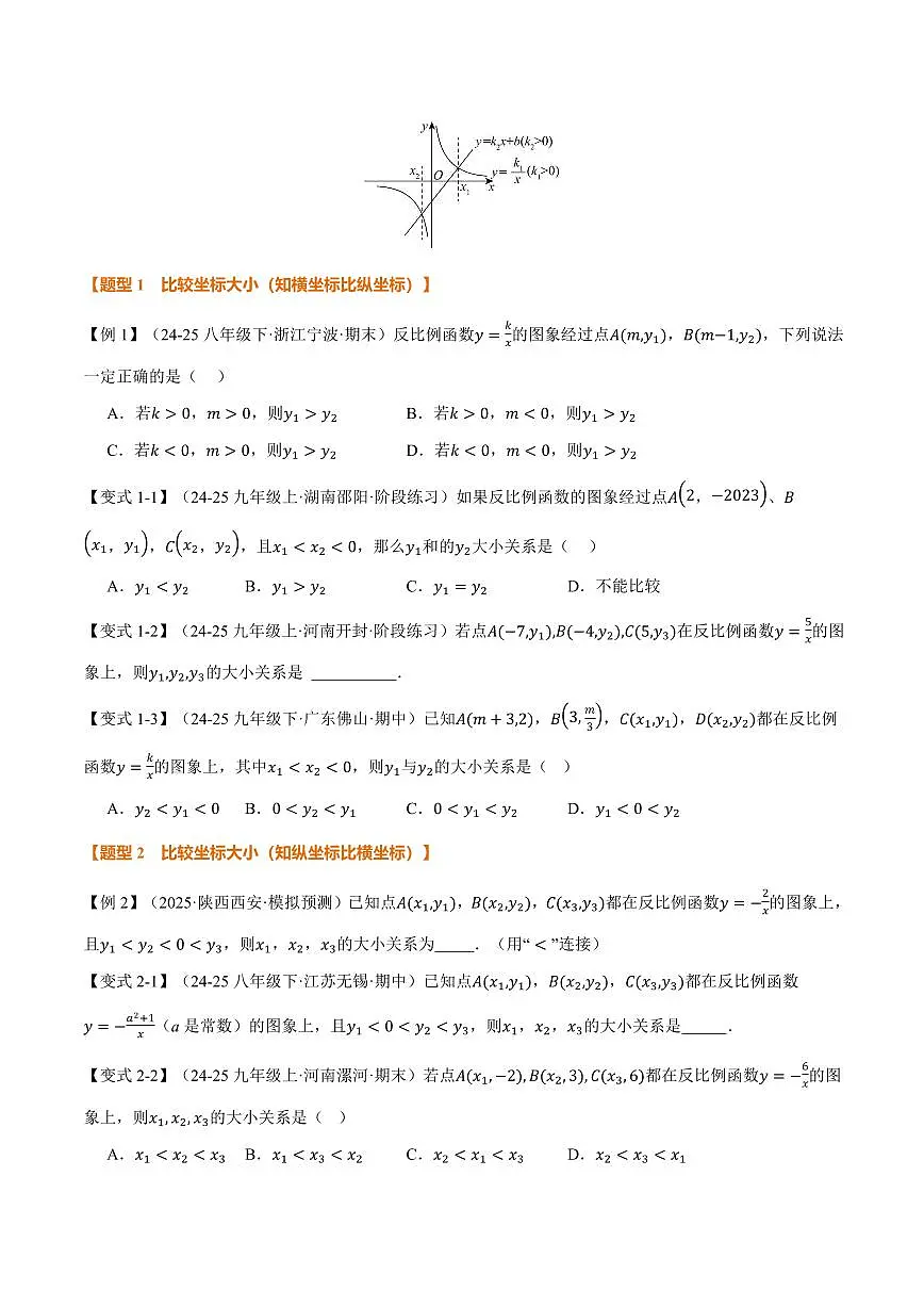 专题21.7 反比例函数的性质(讲义)(原卷版)第3页