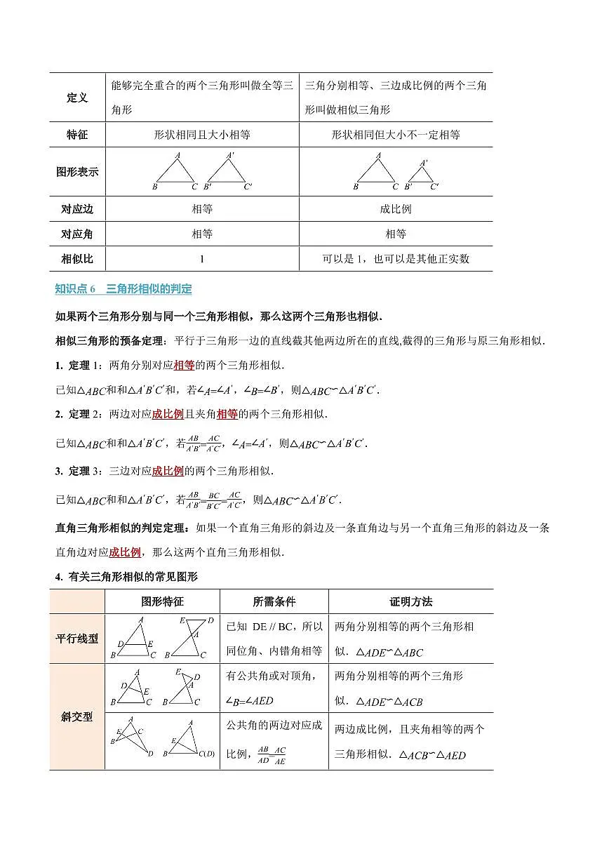 第二十二章 相似形(讲义)(原卷版)第3页