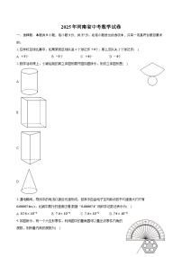2025年河南省中考数学试卷（含详细答案解析）