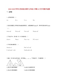 2024_2025学年江苏省连云港市七年级上册12月月考数学试卷 (1)[附答案]