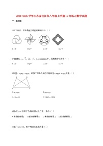 2024_2025学年江苏省仪征市八年级上册12月月考数学试卷[附答案]