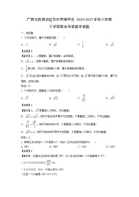 广西壮族自治区贺州市昭平县2024-2025学年八年级下学期期末考试数学试卷（解析版）