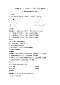 河南省巩义市2024-2025学年七年级下学期期末质量检测数学试题（解析版）