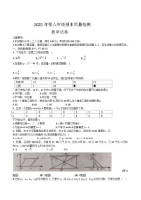 河南省商丘市柘城县2024-2025学年八年级下学期6月期末考试数学试卷