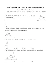 数学4.3 角的平分线精品同步训练题
