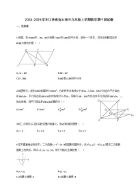 2024_2025学年江苏省连云港市九年级上册数学期中测试题【附答案】