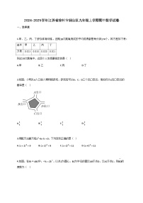 2024_2025学年江苏省徐州市铜山区九年级上册期中数学试题【附答案】