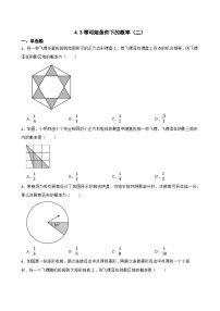 初中等可能条件下的概率(二)练习题