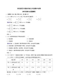 河南省郑州市郑东新区外国语学校2024-—2025学年九年级上学期期中数学试卷