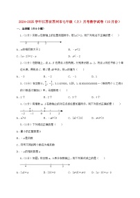 2024_2025学年江苏省苏州市七年级上学期月考数学检测试卷（10月）含答案