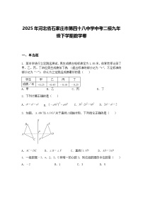 2025年河北省石家庄市第四十八中学中考二模九年级下学期数学卷（含答案解析）