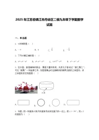 2025年江苏省镇江市丹徒区二模九年级下学期数学试题(含答案解析)