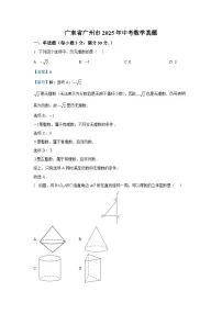 广东省广州市2025年中考数学真题试卷（解析版）