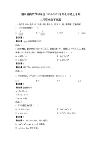 湖南省衡阳市祁东县2024-2025学年七年级上学期1月期末数学试卷（解析版）