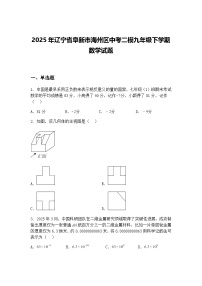 2025年辽宁省阜新市海州区中考二模九年级下学期数学试题（含答案解析）
