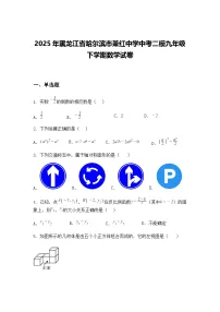 2025年黑龙江省哈尔滨市萧红中学中考二模九年级下学期数学试卷（含答案解析）