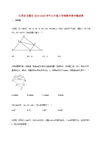江苏省无锡市2024_2025学年九年级上学期数学期中测试卷【含答案】