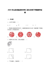 2025年山东省临清市中考二模九年级下学期数学试卷（含答案解析）
